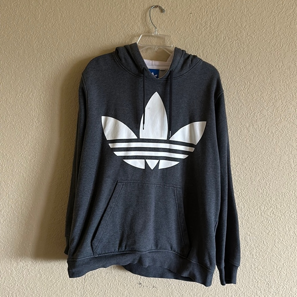 Adidas Originals Gray Hoodie Size Large